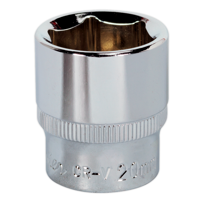 Premier Fully Polished Socket 3/8"Sq Drive 20mm | SP3820