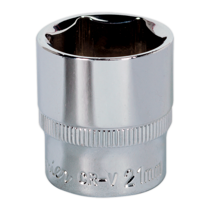 Premier Fully Polished Socket 3/8"Sq Drive 21mm | SP3821