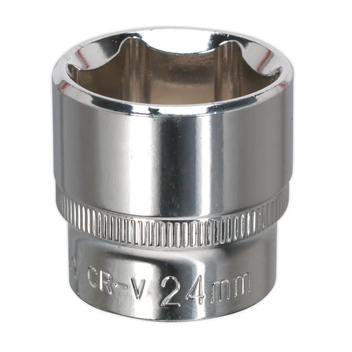 Premier Fully Polished Socket 3/8"Sq Drive 24mm | SP3824