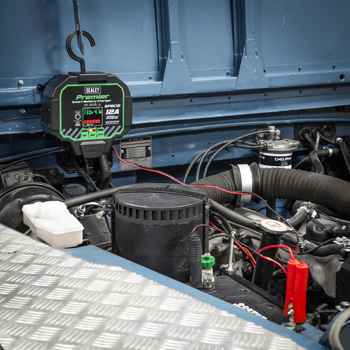 Premier Fully Automatic Battery Charger & Maintainer 12A | SPBC12