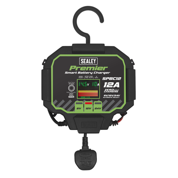 Premier Fully Automatic Battery Charger & Maintainer 12A | SPBC12