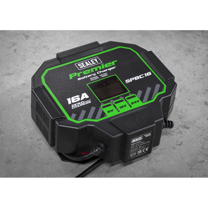 Premier Fully Automatic Battery Charger & Maintainer 16A | SPBC16