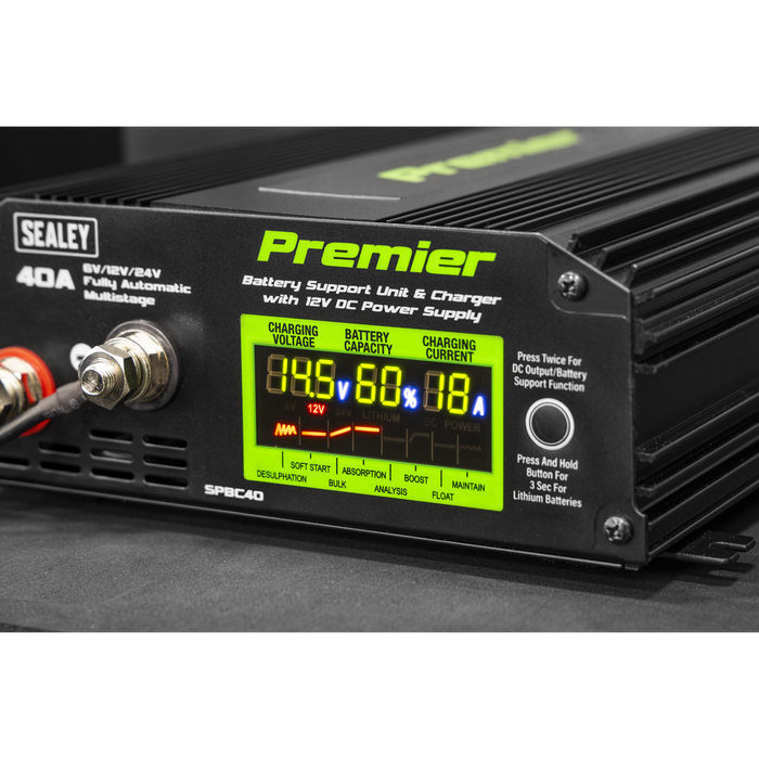 Premier Battery Support Unit Charger & Maintainer 40A | SPBC40