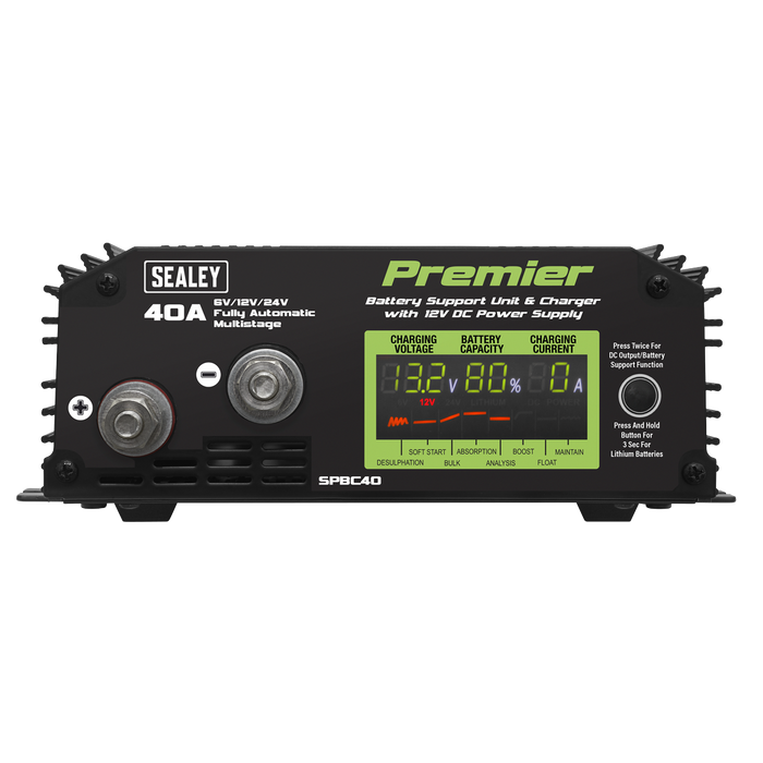Premier Battery Support Unit Charger & Maintainer 40A | SPBC40