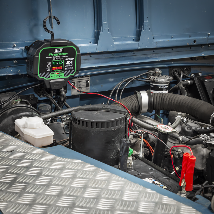 Premier Fully Automatic Battery Charger & Maintainer 8A | SPBC8