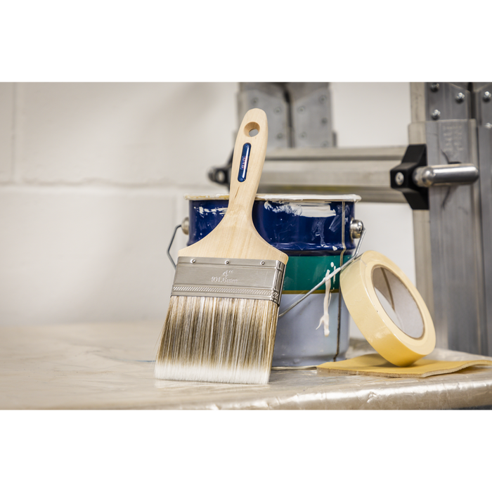 Wooden Handle Paint Brush 100mm | SPBS100W
