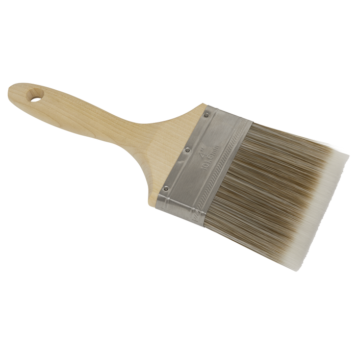 Wooden Handle Paint Brush 100mm | SPBS100W