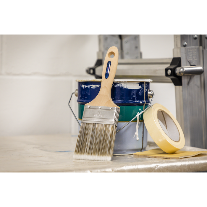 Wooden Handle Paint Brush 76mm | SPBS76W