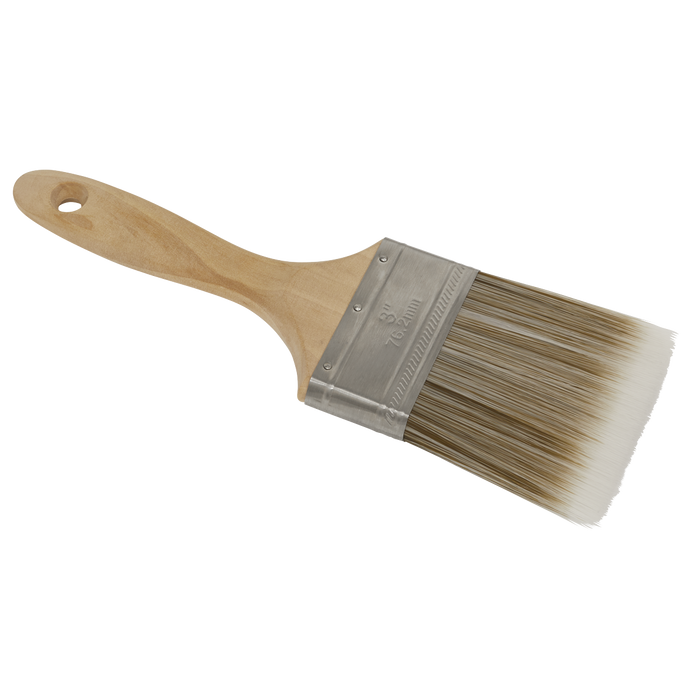 Wooden Handle Paint Brush 76mm | SPBS76W