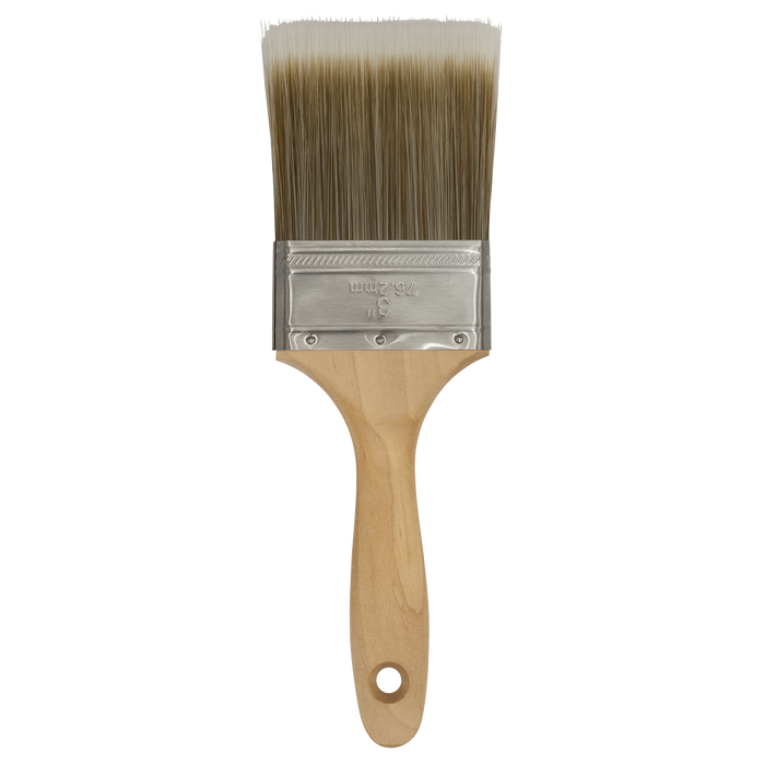 Wooden Handle Paint Brush 76mm | SPBS76W