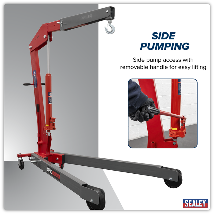 Folding Engine Crane 2 Tonne | SPC2000