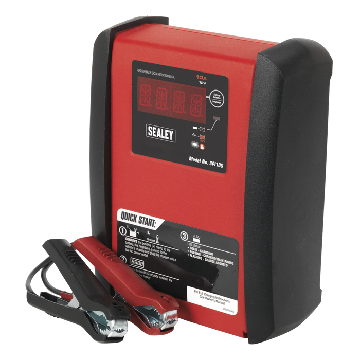 12V Intelligent Speed Charge Battery Charger/Maintainer 10A | SPI10S