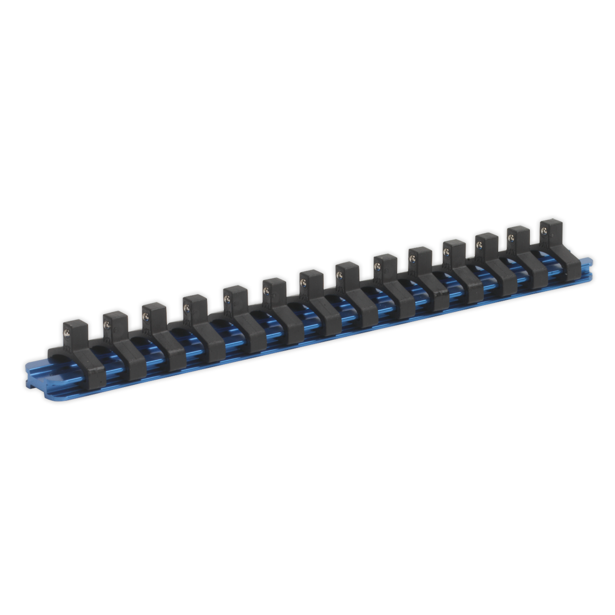 Premier Aluminium Socket Retaining Rail with 14 Clips 1/4