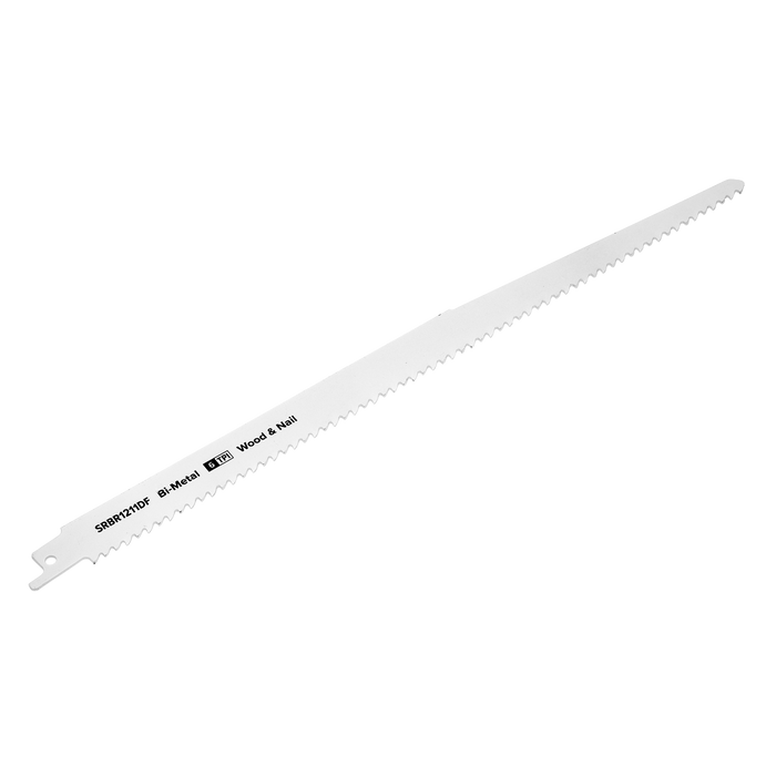 Reciprocating Saw Blade for Wood & Nails 300mm 6tpi - Pack of 5 | SRBR1211DF