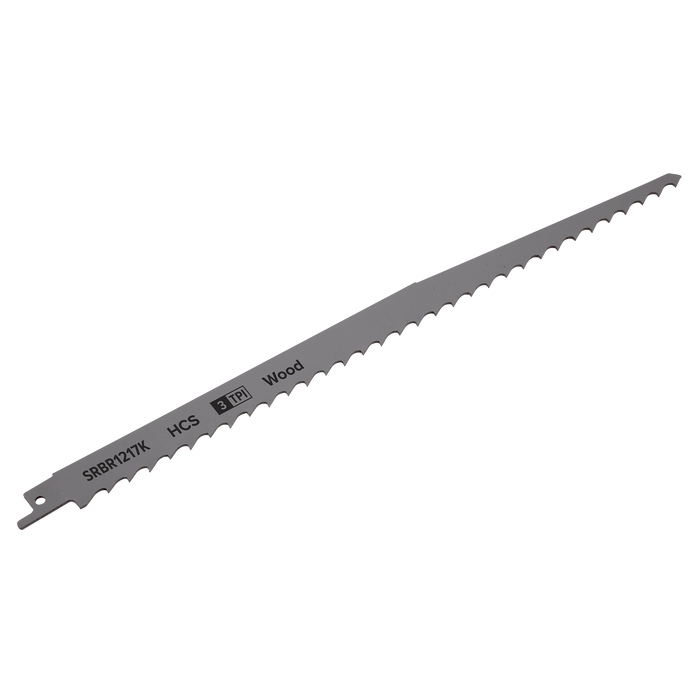 Reciprocating Saw Blade for Pruning & Coarse Wood 300mm 3tpi - Pack of 5 | SRBR1217K