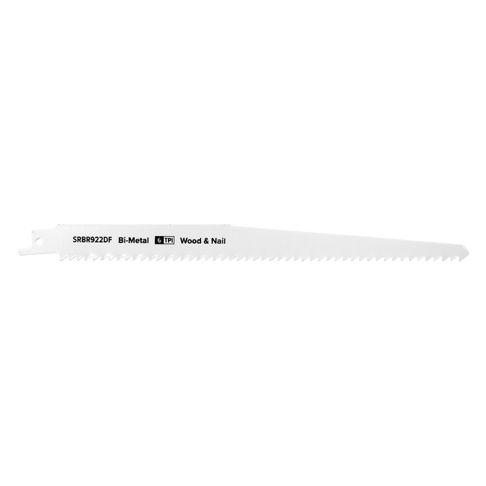 Reciprocating Saw Blade for Wood & Nails 230mm 6tpi - Pack of 5 | SRBR922DF