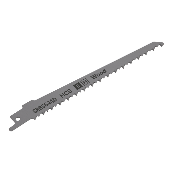 Reciprocating Saw Blade for Clean Wood 150mm 6tpi - Pack of 5 | SRBS644D