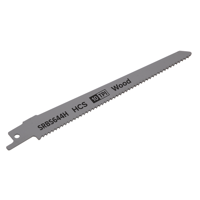 Reciprocating Saw Blade for Clean Wood 150mm 10tpi - Pack of 5 | SRBS644H