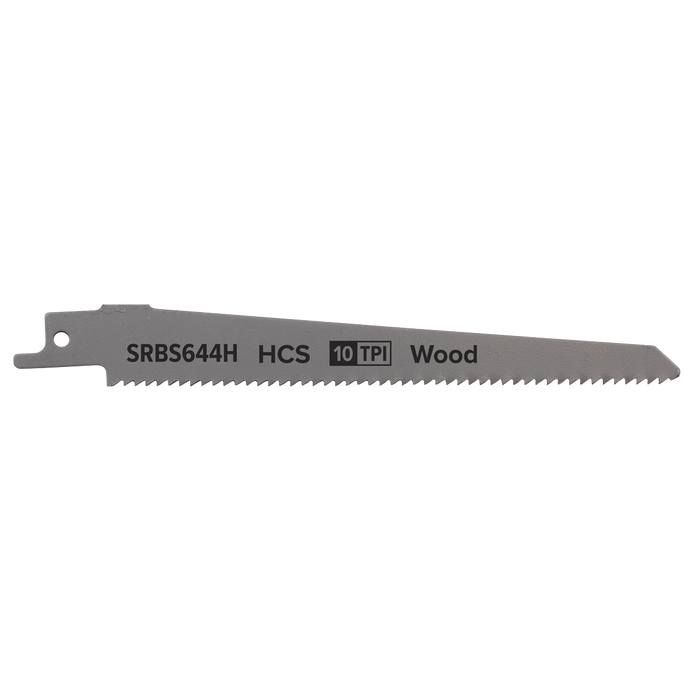 Reciprocating Saw Blade for Clean Wood 150mm 10tpi - Pack of 5 | SRBS644H