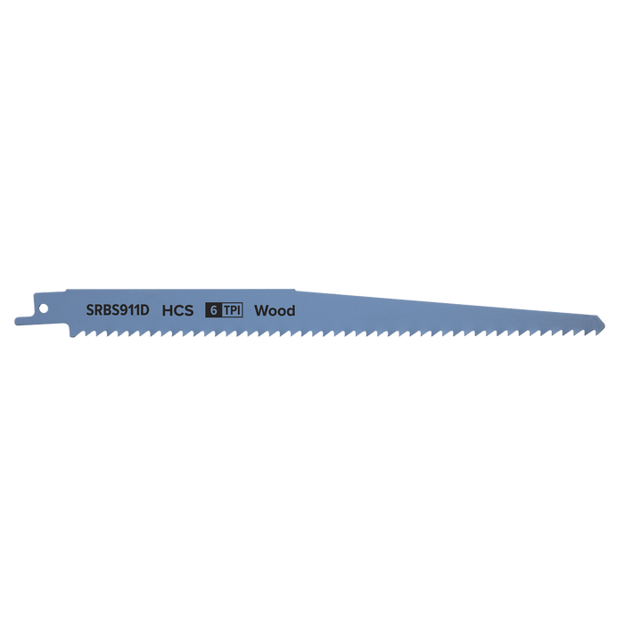 Reciprocating Saw Blade for Clean Wood 230mm 6tpi - Pack of 5 | SRBS911D