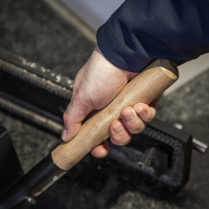 Coal shovel 8" with 228mm Wooden Handle | SS09