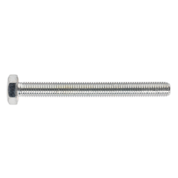 8.8 Zinc Plated HT Setscrew M10 x 100mm, DIN 933 - Pack of 25 | SS10100