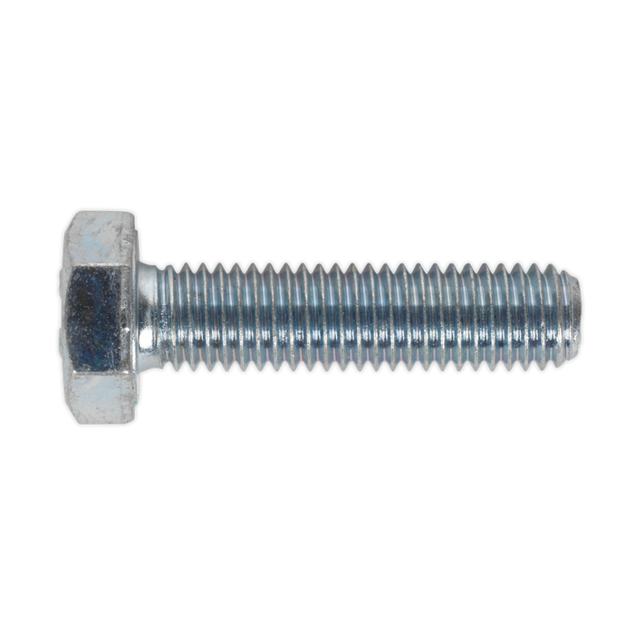 8.8 Zinc Plated HT Setscrew M10 x 40mm, DIN 933 - Pack of 25 | SS1040