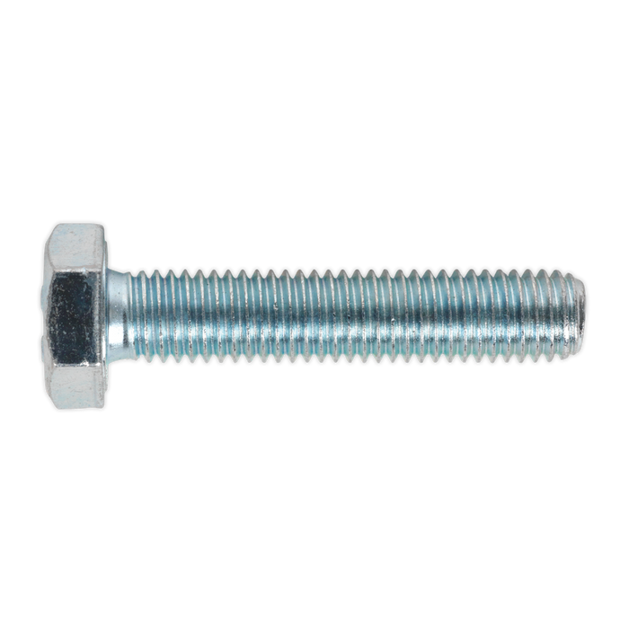 8.8 Zinc Plated HT Setscrew M10 x 50mm, DIN 933 - Pack of 25 | SS1050