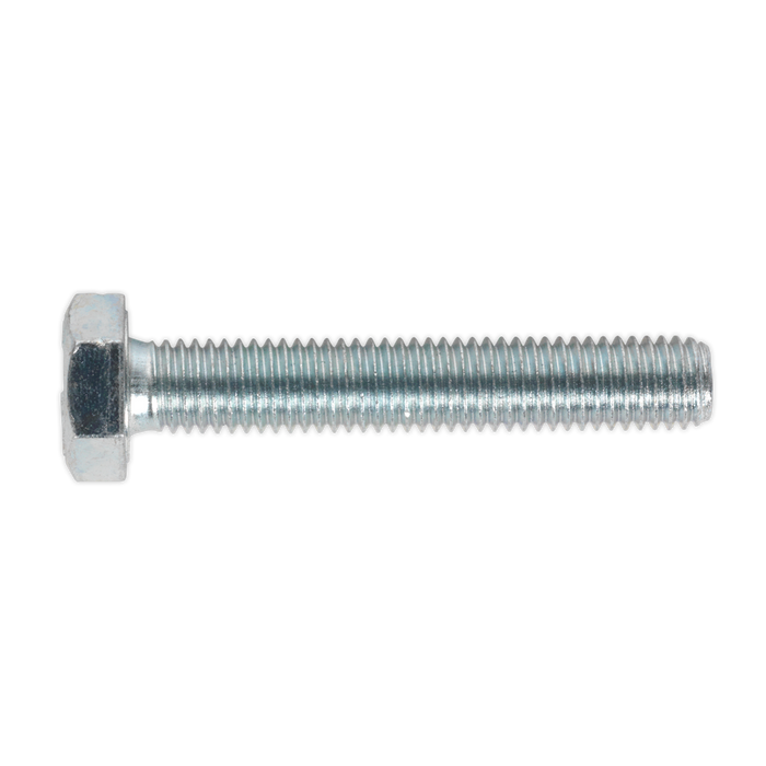 8.8 Zinc Plated HT Setscrew M10 x 60mm, DIN 933 - Pack of 25 | SS1060