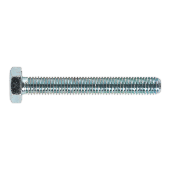 8.8 Zinc Plated HT Setscrew M10 x 75mm, DIN 933 - Pack of 25 | SS1075