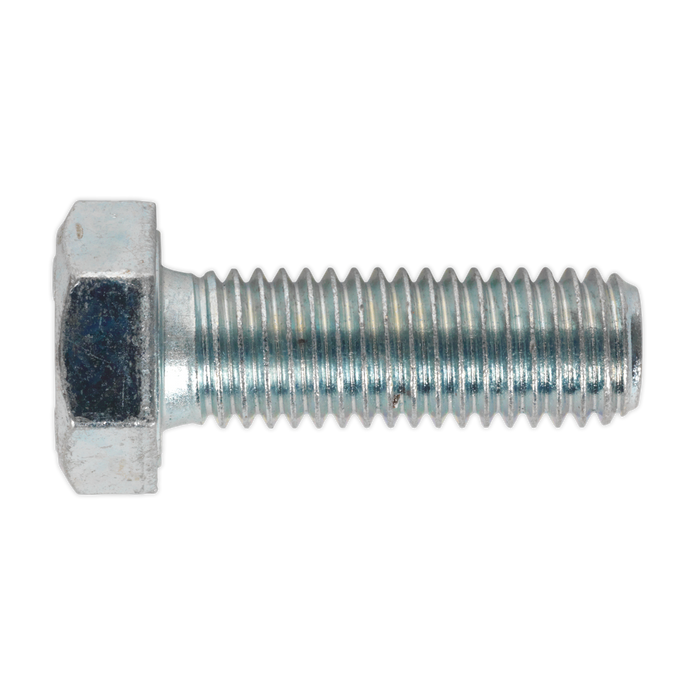 8.8 Zinc Plated HT Setscrew M12 x 35mm, DIN 933 - Pack of 25 | SS1235