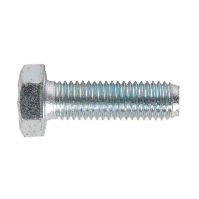 8.8 Zinc Plated HT Setscrew M12 x 40mm, DIN 933 - Pack of 25 | SS1240