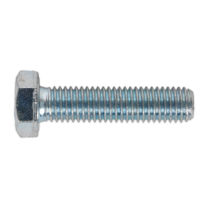 8.8 Zinc Plated HT Setscrew M12 x 50mm, DIN 933 - Pack of 25 | SS1250