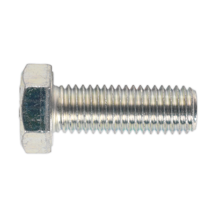 8.8 Zinc Plated HT Setscrew M14 x 40mm, DIN 933 - Pack of 10 | SS1440
