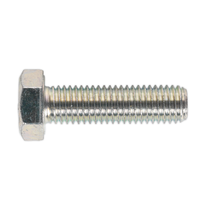 8.8 Zinc Plated HT Setscrew M14 x 50mm, DIN 933 - Pack of 10 | SS1450