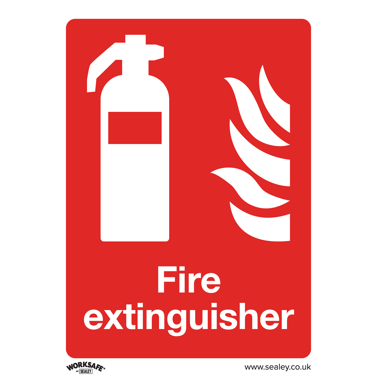 Worksafe® Fire Extinguisher Safety Sign - Rigid Plastic | SS15P1 — SBT Ltd.