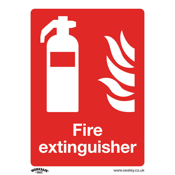 Worksafe® Fire Extinguisher Safety Sign - Rigid Plastic | SS15P1