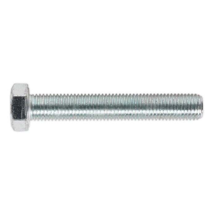8.8 Zinc Plated HT Setscrew M16 x 100mm, DIN 933 - Pack of 5 | SS16100
