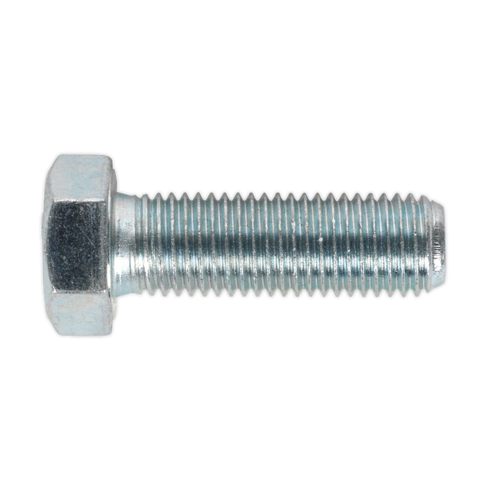 8.8 Zinc Plated HT Setscrew M16 x 50mm, DIN 933 - Pack of 10 | SS1650