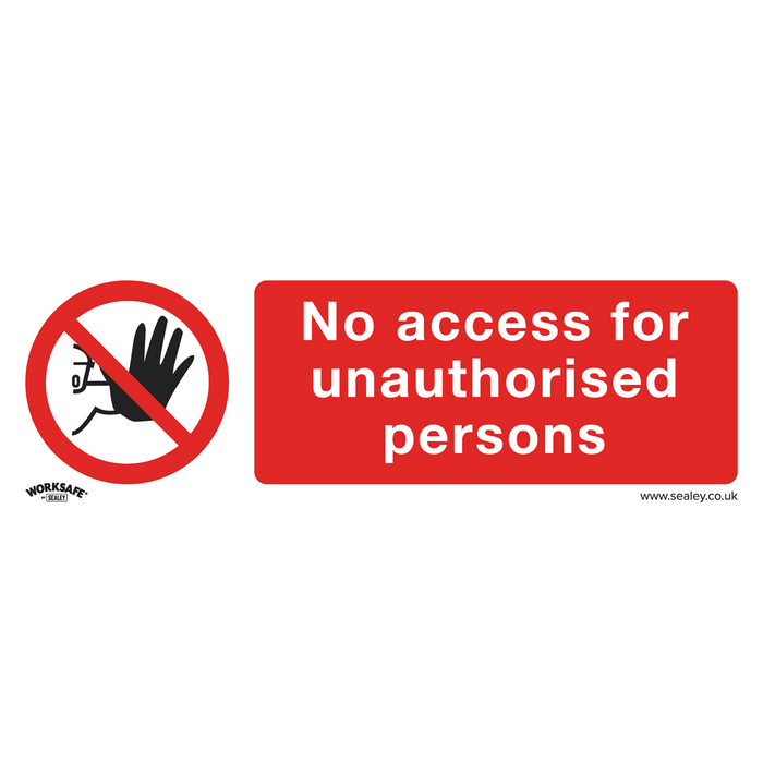 Worksafe® No Access Safety Sign - Rigid Plastic | SS17P1