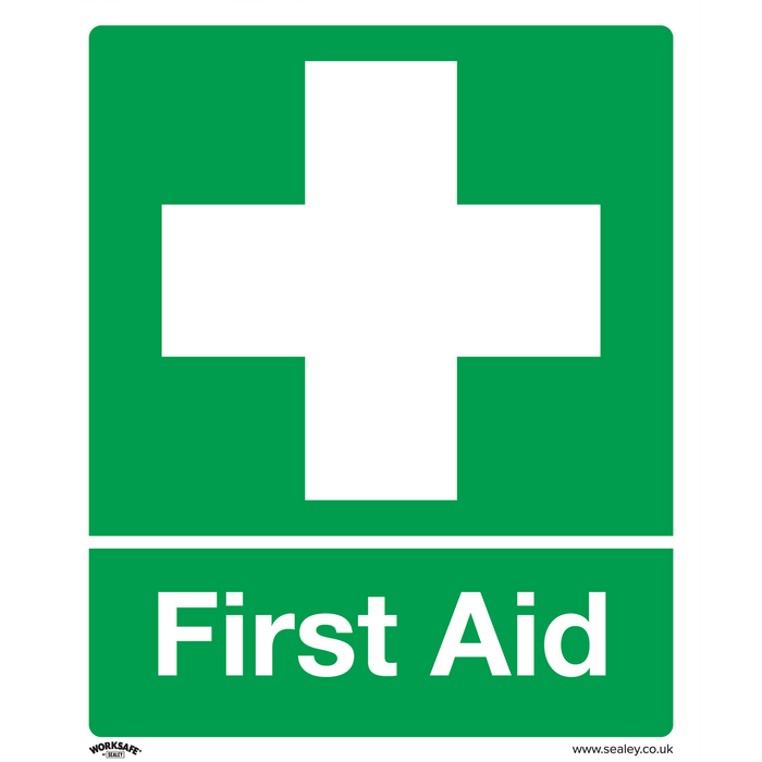 Worksafe® First Aid Safety Sign - Rigid Plastic | SS26P1