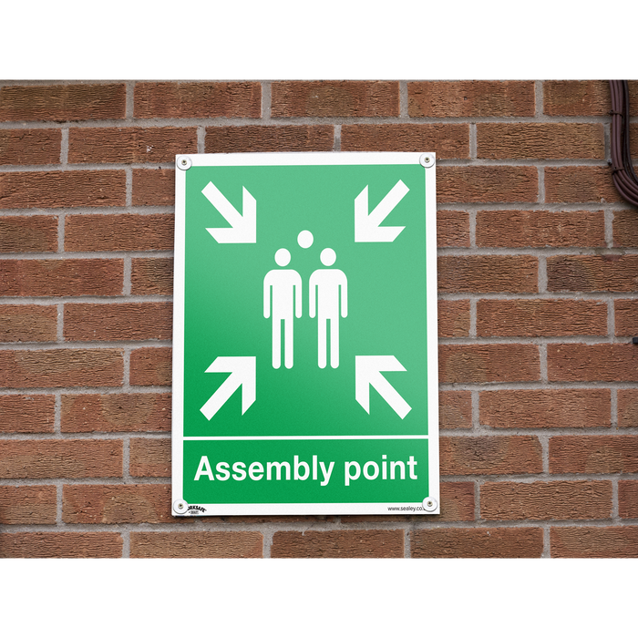 Worksafe® Assembly Point Safety Sign - Rigid Plastic | SS37P1