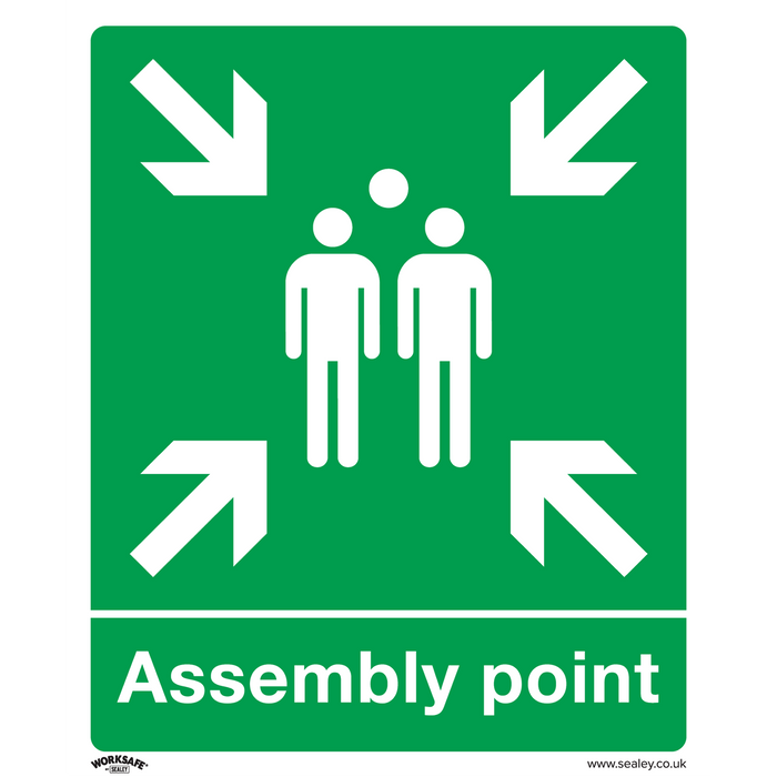 Worksafe® Assembly Point Safety Sign - Rigid Plastic | SS37P1