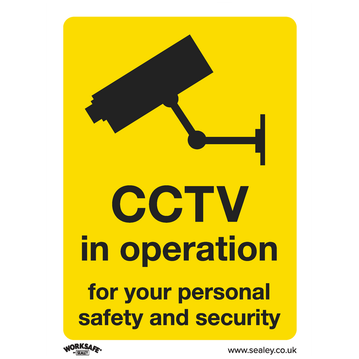 Worksafe® CCTV Safety Sign - Self-Adhesive Vinyl | SS40V1