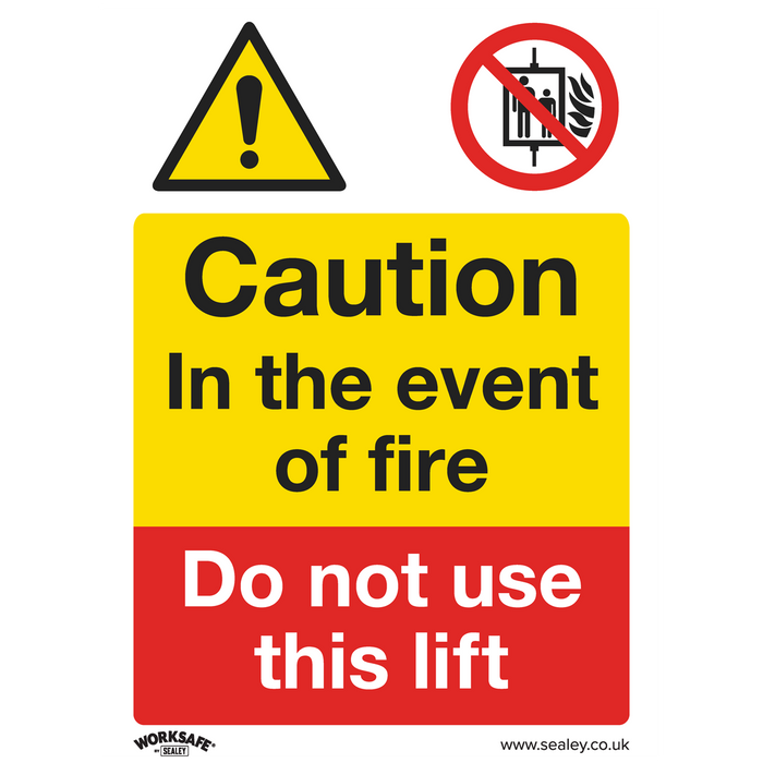 Worksafe® Caution Do Not Use Lift Safety Sign, Rigid Plastic - Pack of 10 | SS43P10