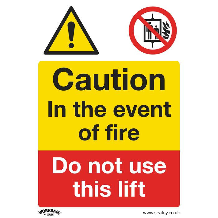 Worksafe® Caution Do Not Use Lift Safety Sign - Self-Adhesive Vinyl | SS43V1