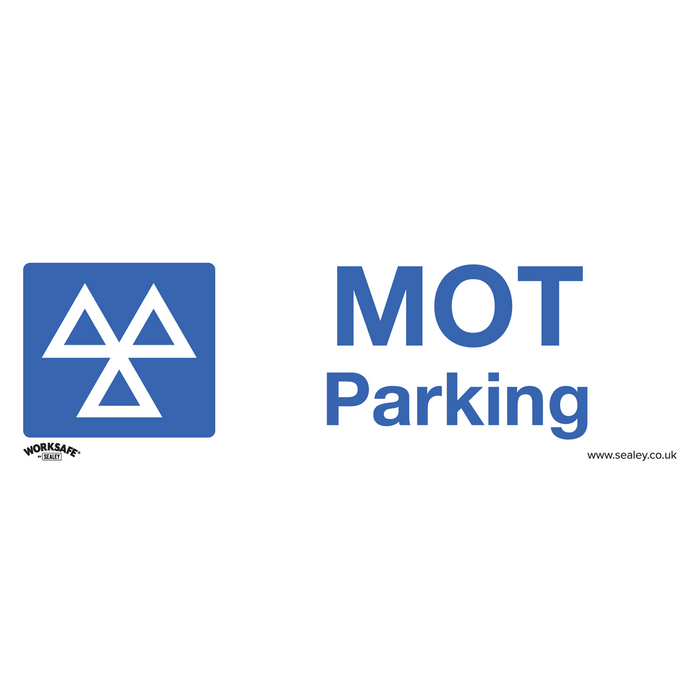 Worksafe® MOT Parking Safety Sign - Rigid Plastic | SS49P1