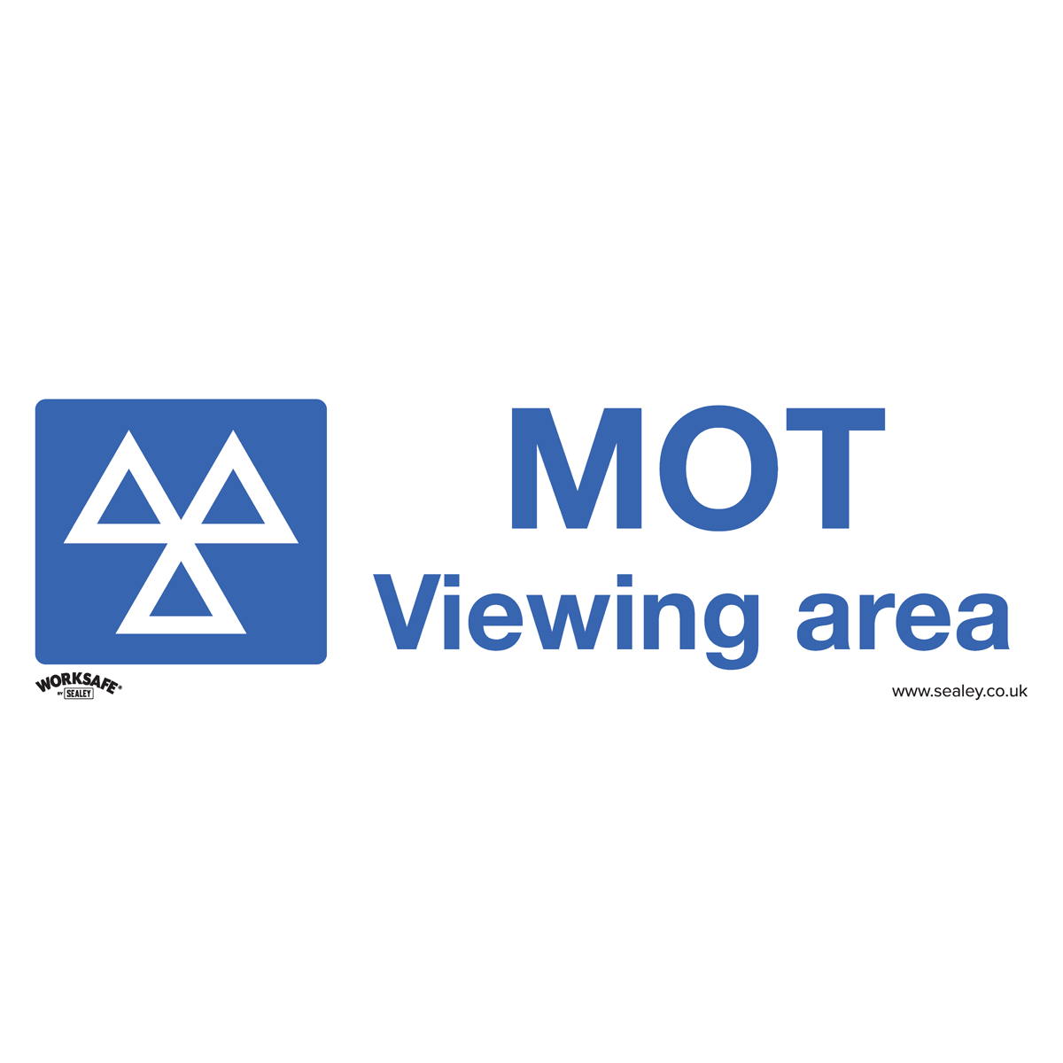Worksafe® MOT Viewing Area Safety Sign - Self-Adhesive Vinyl | SS50V1 ...