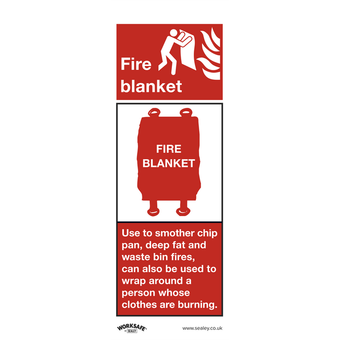 Worksafe® Fire Blanket Safety Sign - Rigid Plastic | SS53P1
