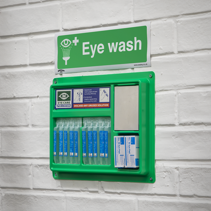 Worksafe® Eye Wash Safety Sign - Self-Adhesive Vinyl | SS58V1